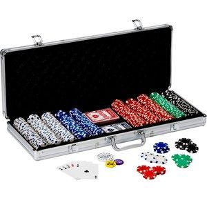Fat Cat 11.5 Gram Texas Hold 'em Claytec Poker Chip Set with Aluminum Case
